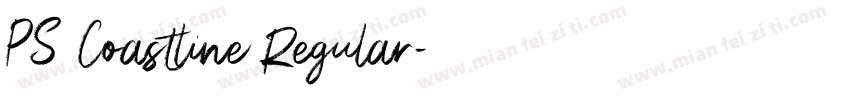 PS Coastline Regular字体转换
